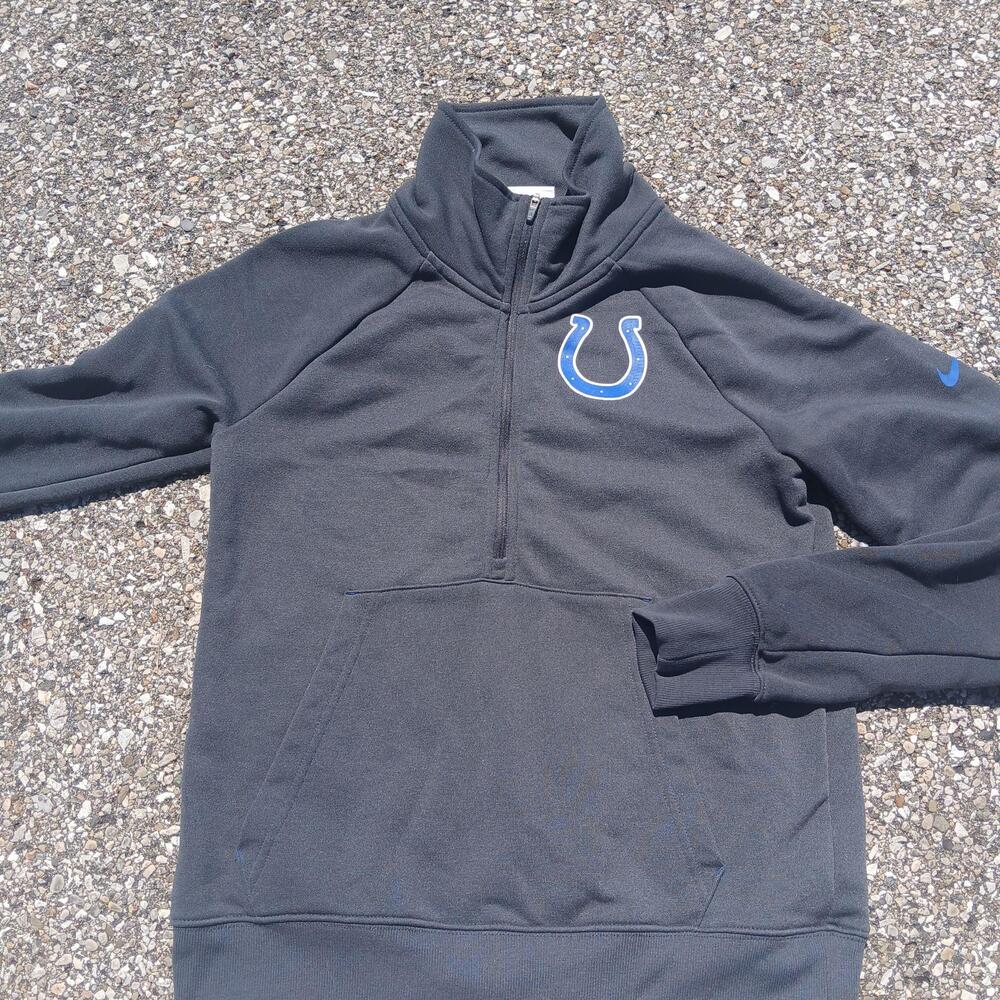Indianapolis Colts Sweatshirt Mens Small Gray NFL Football Nike Dri Fit